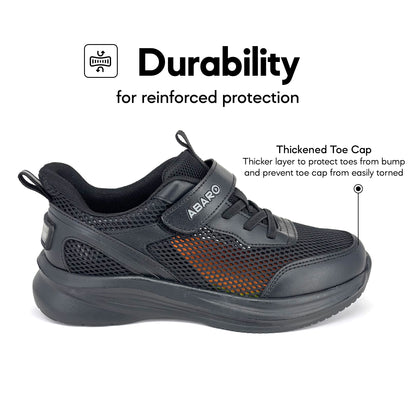 ABARO A2862N NEW AirTech School Shoes + NameTech School Shoes | Breathable Lightweight Kasut Sekolah Unisex | NameTech