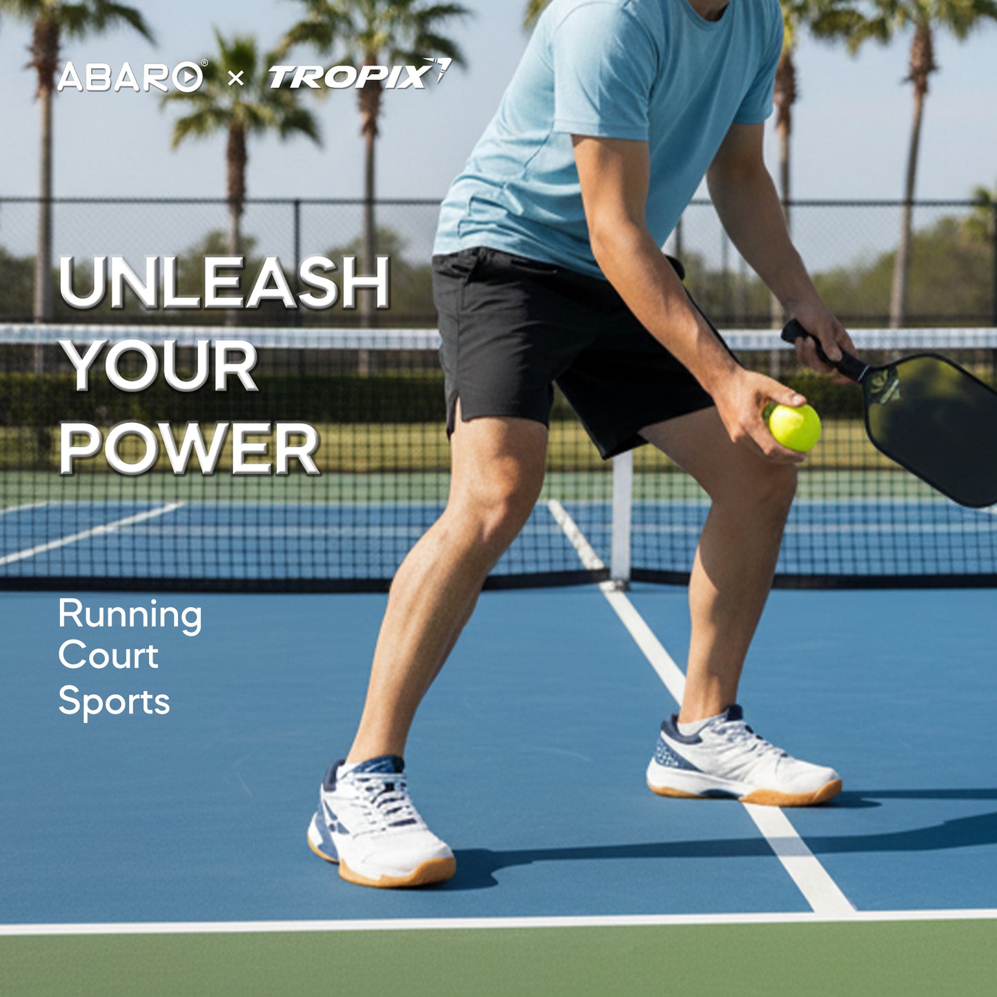 ABARO BTA798B1 TROPIX Men Sneakers with Super Light Badminton Shoes/ Kasut Sukan/ Sport Shoes Men/ Kasut Badminton