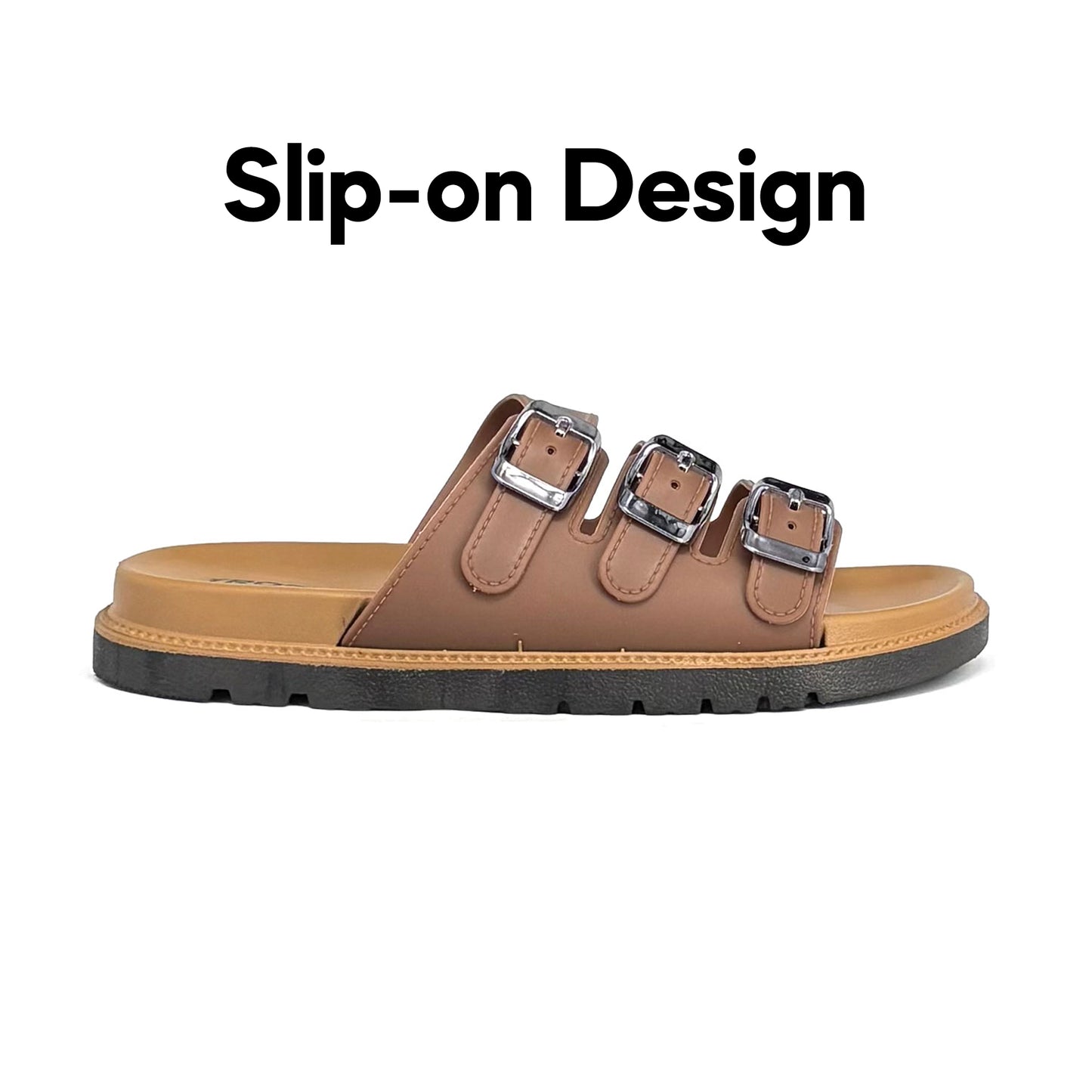 [ONLINE EXCLUSIVE] ABARO Comfy & Stylish 99PSA664K4 TROPIX Durable and Lightweight PVC /Women Slipper/Sandal Perempuan