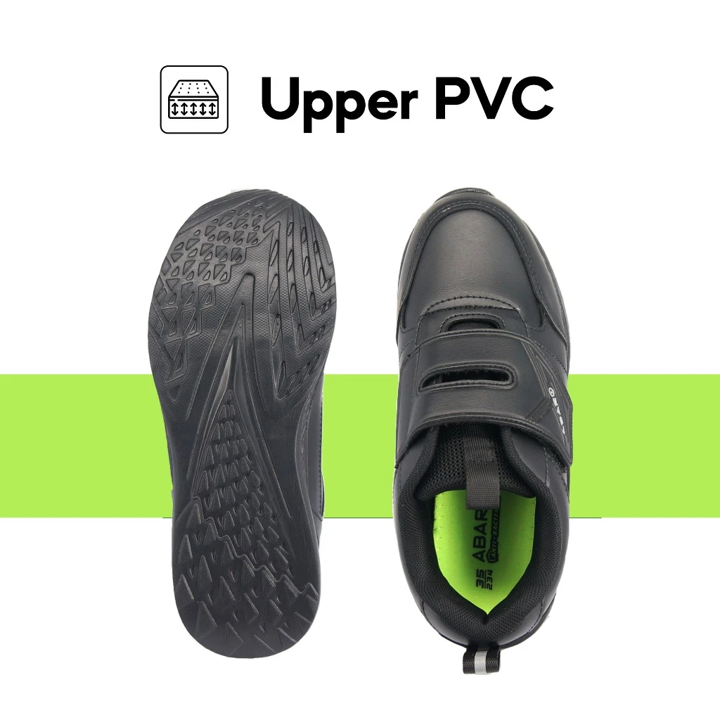 ABARO 992808 Ultralight Unisex School Shoes/Anti-Bacterial/Kasut Sekolah Hitam