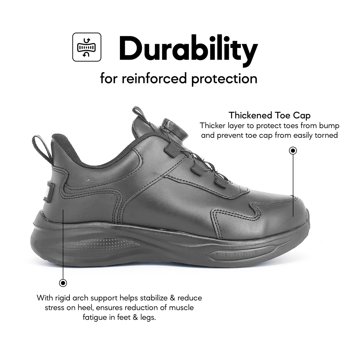 ABARO T2856N TwistTech + NameTech Unisex School Shoes | Kasut Sekolah | Kasut Tulis Nama