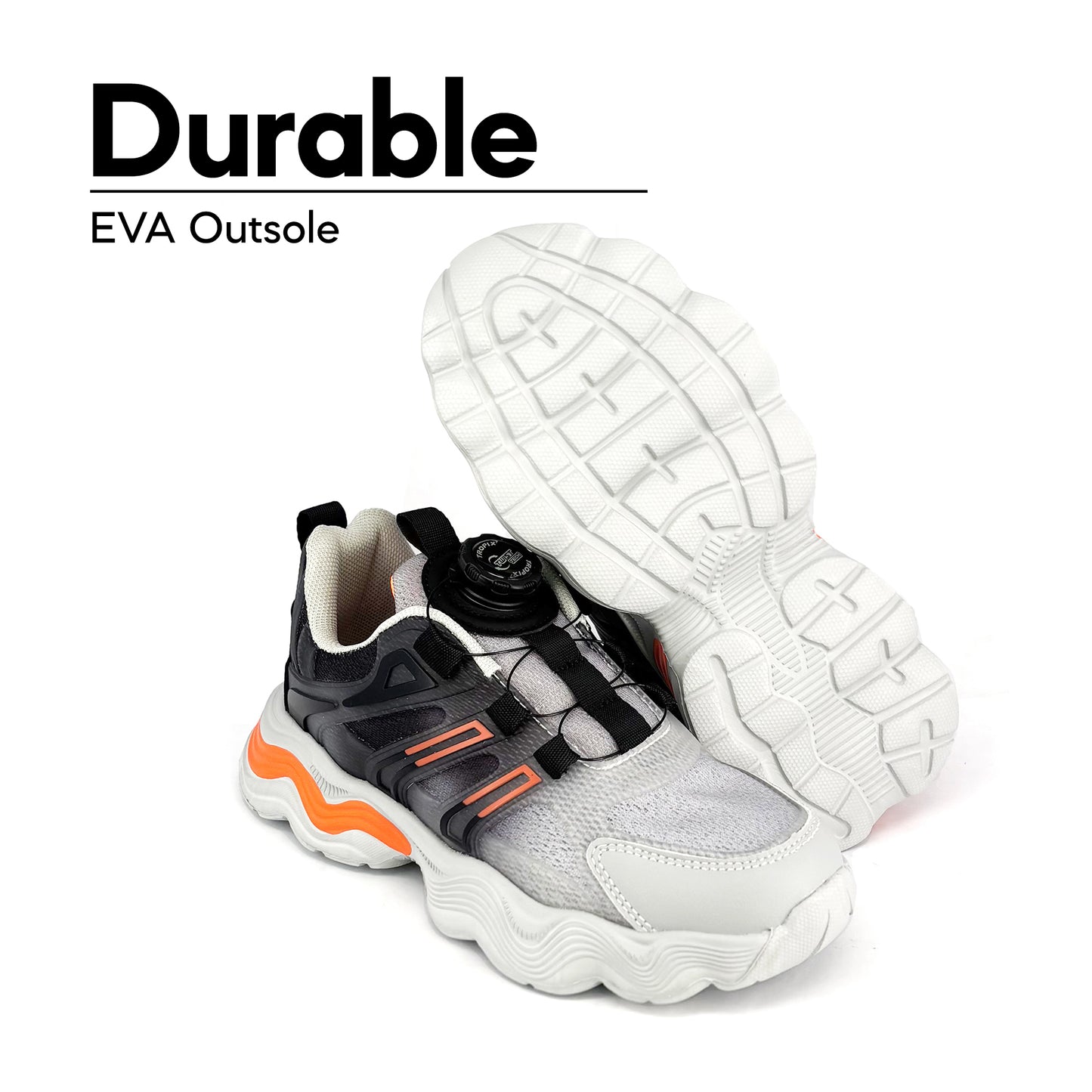 ABARO TwistTech Kids Sport Shoes SPA595AC2T Tropix Kids Sneaker with Mugwort /Running Shoes/Kasut Sukan