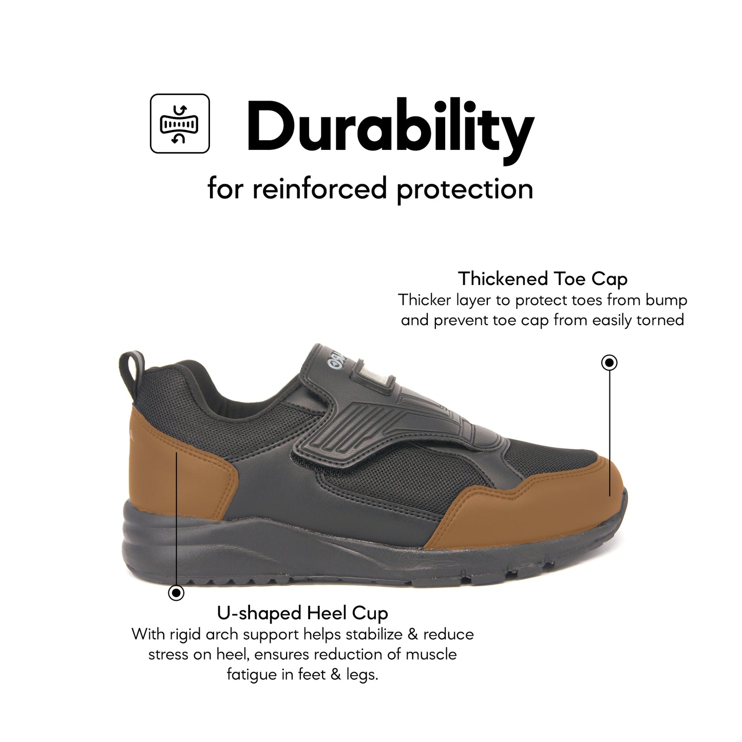 ABARO 2867N Black School Shoes — view 4