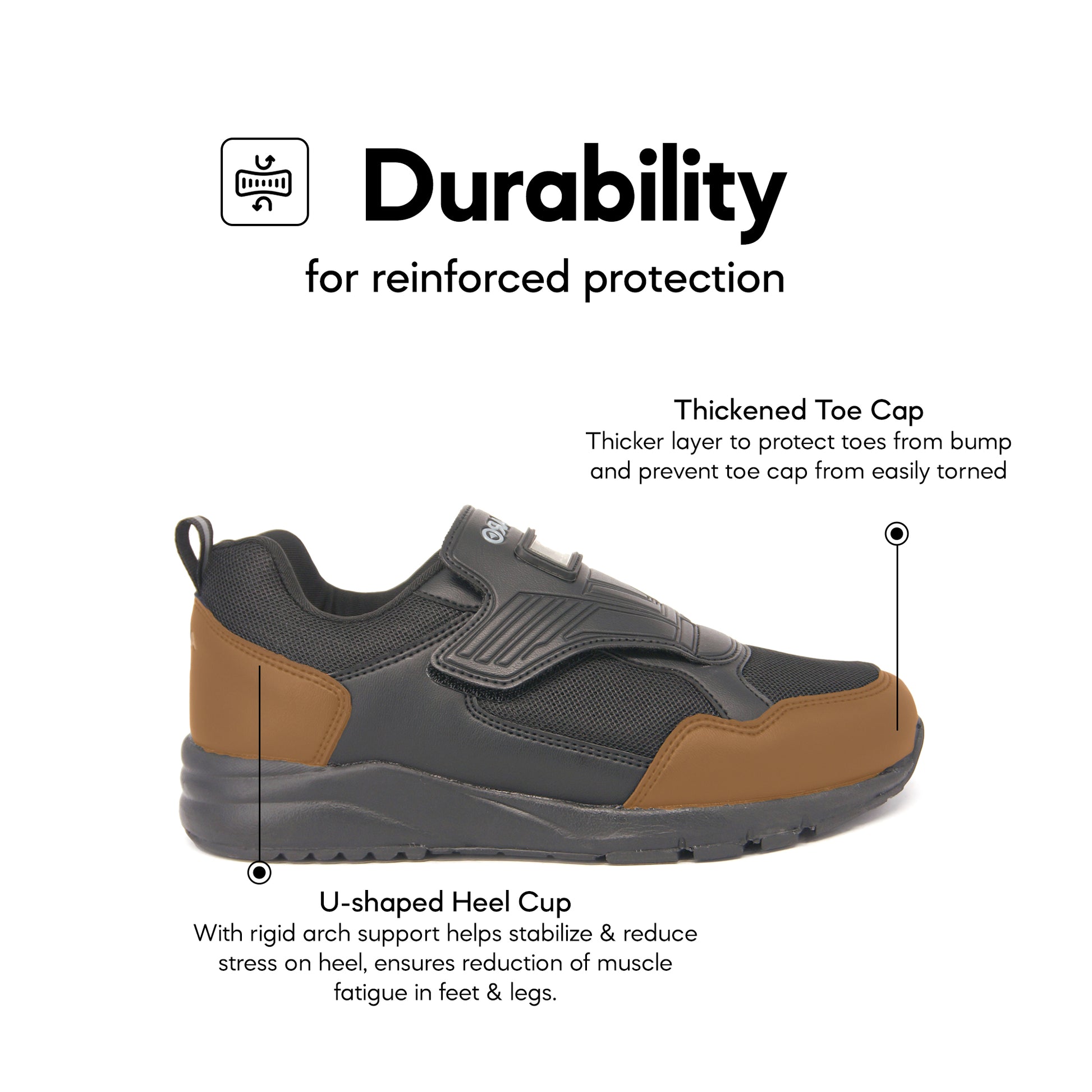 ABARO 2867N Black School Shoes — view 4