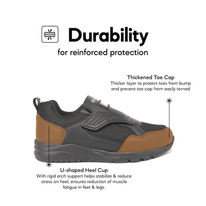 ABARO 2867N Black School Shoes — view 4