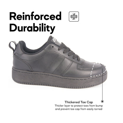 ABARO Name Tech Secondary School Shoes - Black 7672N