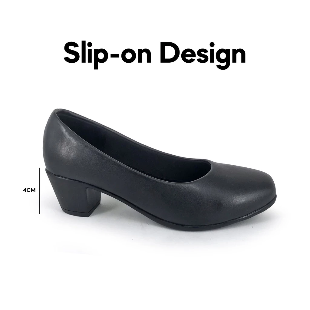 VION Women Formal Shoes FMA627N1 VION Faux Leather Women Formal Shoes/Kasut Formal Perempuan/Kasut Kulit Sekolah