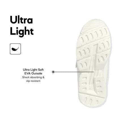 ABARO Ultralight Unisex White School Shoes 2907N Breathable Mesh/Super Comfy Sneaker/Kasut Sekolah Putih