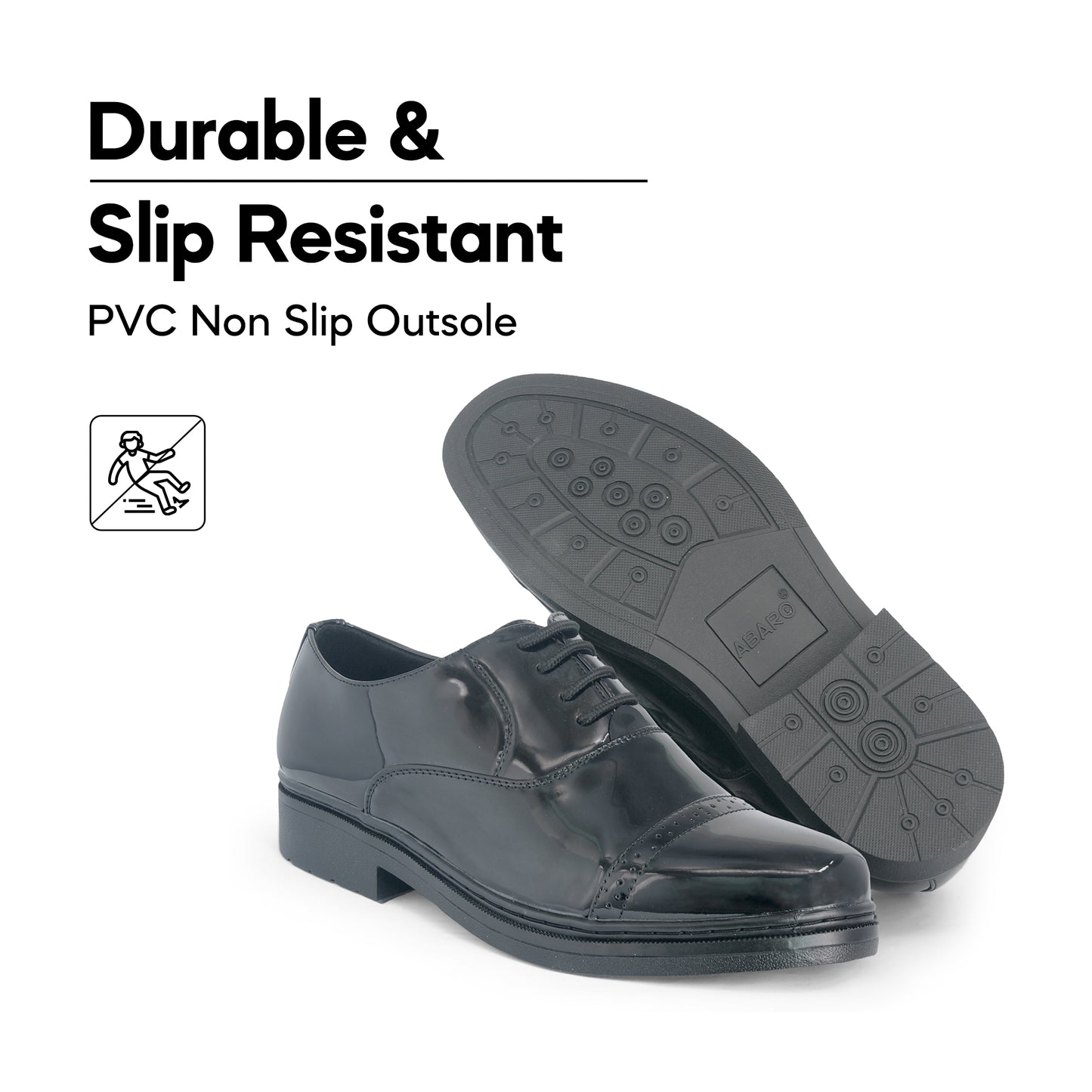 ABARO Men/Boy Faux Leather PGA731L13/Clear-FGA731H13/PGA731E9 Formal Shoes/Kasut Office/Pegawai