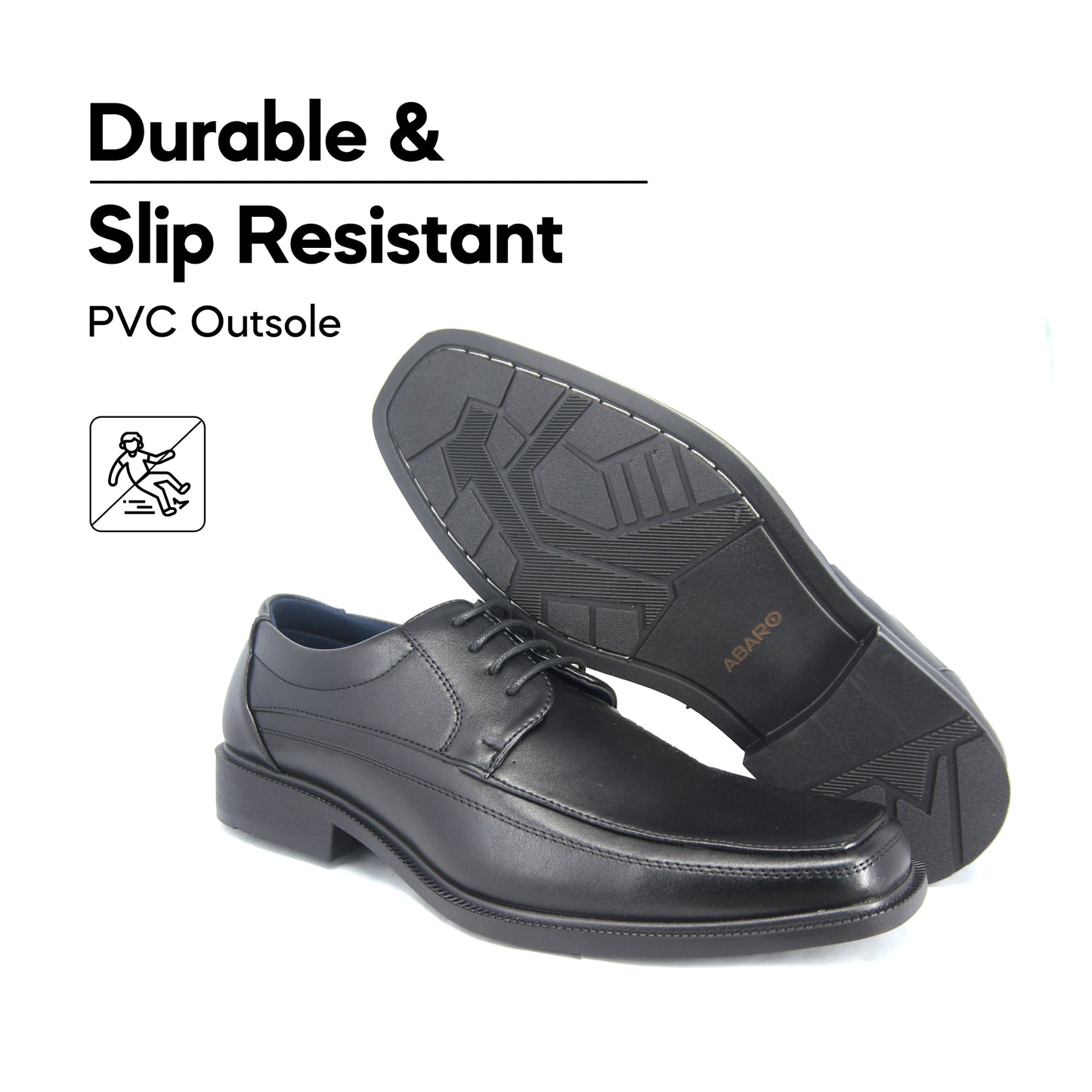 ABARO Men/Boy Faux Leather FMA733M1 FMA733F1 Formal Shoes Plus Size/Kasut Formal Pejabat/Kulit/Kasut Pegawai Kerajaan