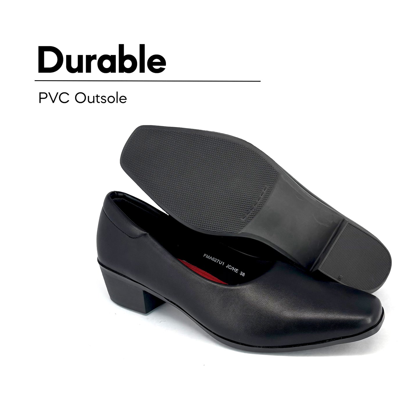 ABARO Lady Women Formal Shoes FMA627U1 Faux Leather Women Formal Shoes/Kasut Formal Perempuan