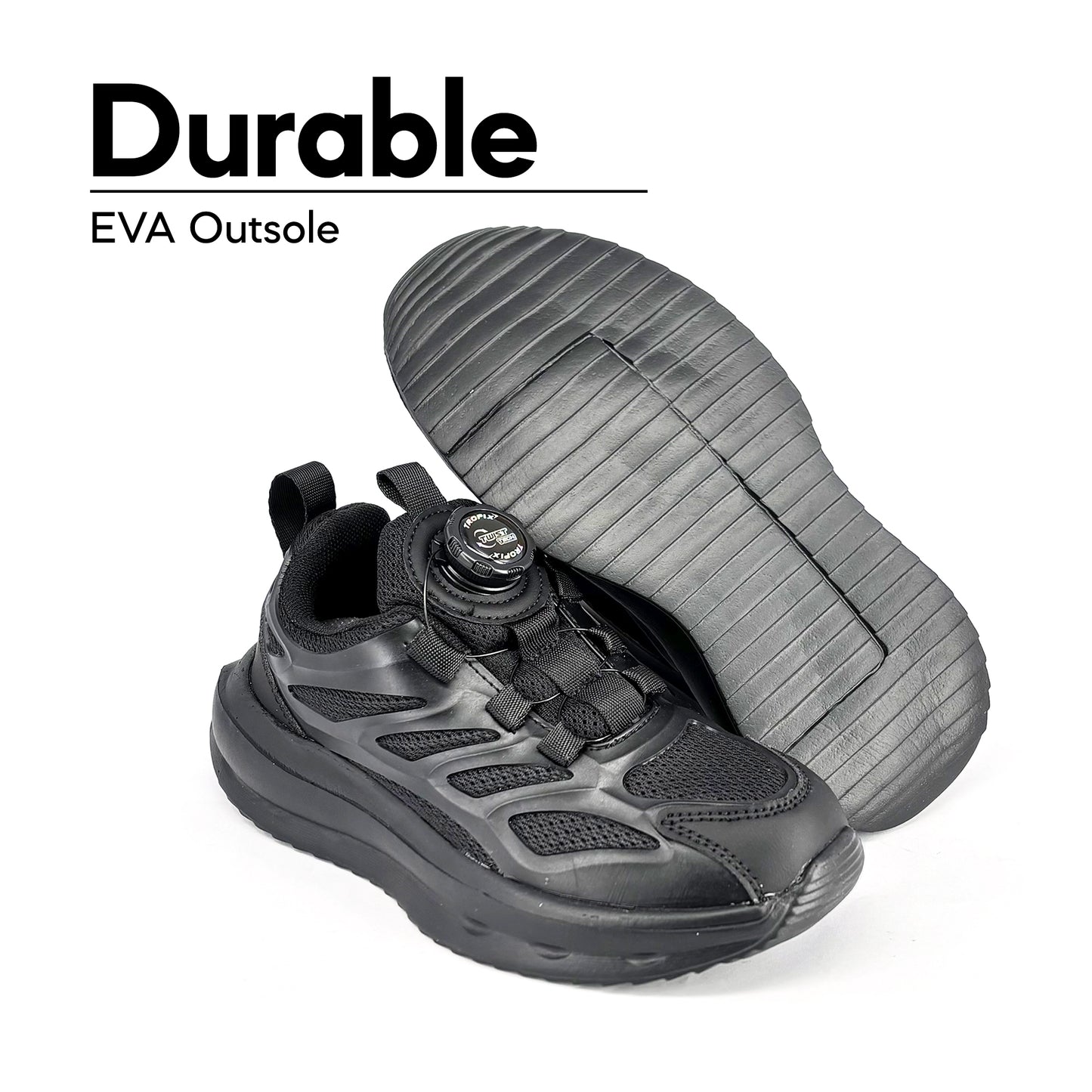 ABARO TwistTech Kids Sport Shoes SPA595AB1T Tropix Kids Sneaker with Mugwort /Running Shoes/Kasut Sukan