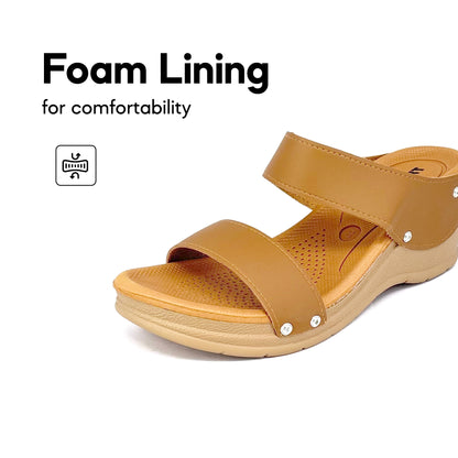 ABARO TROPIX WDL644B2 Women Wedges Comfort PU Leather Women Wedges/Kasut Perempuan/Sandal Perempuan/Kasut Wanita