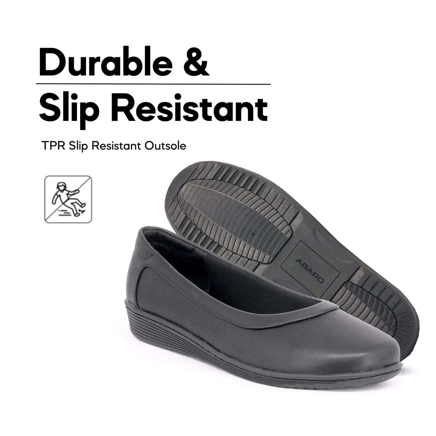 ABARO Lady Comfy FMA627S1 Faux Leather Women Formal Shoes/Kasut Formal Perempuan/Kasut Kulit Sekolah