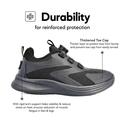 ABARO TW2851N TwistTech + DryTech + NameTech School Shoes/Kasut Unisex/Kasut Tulis Nama/Kasut Sekolah Kalis Air