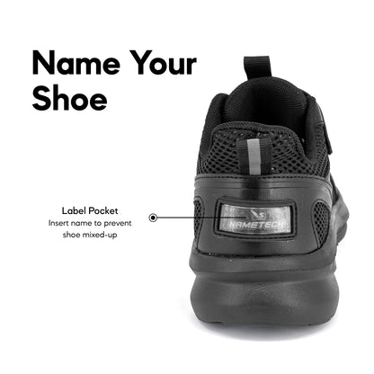 ABARO A2862N NEW AirTech School Shoes + NameTech School Shoes | Breathable Lightweight Kasut Sekolah Unisex | NameTech