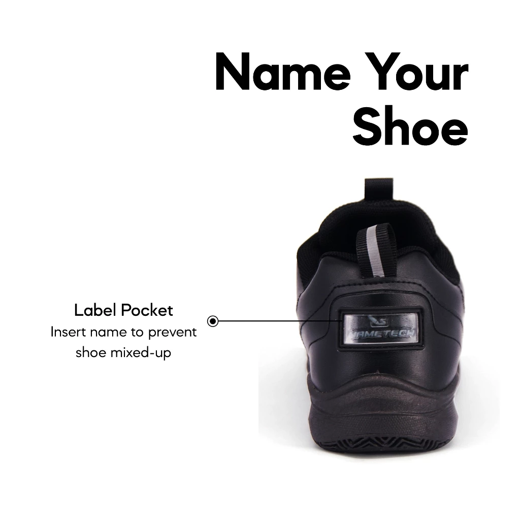 ABARO T2382N TwistTech + NameTech School Shoes/Kasut Unisex/Kasut Tulis Nama