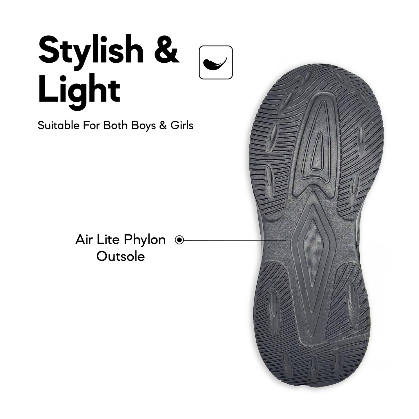 ABARO TW2851N TwistTech + DryTech + NameTech School Shoes/Kasut Unisex/Kasut Tulis Nama/Kasut Sekolah Kalis Air