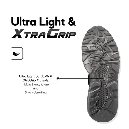 [ONLINE EXCLUSIVE] ABARO 2868N NameTech Breathable Mesh/Ultralight Unisex School Shoes/Kasut Sekolah Hitam