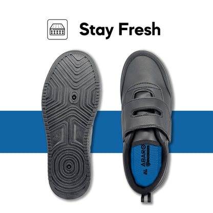 ABARO 2699 Anti Bacterial Super Comfy/School Shoes/Kasut Sekolah Hitam
