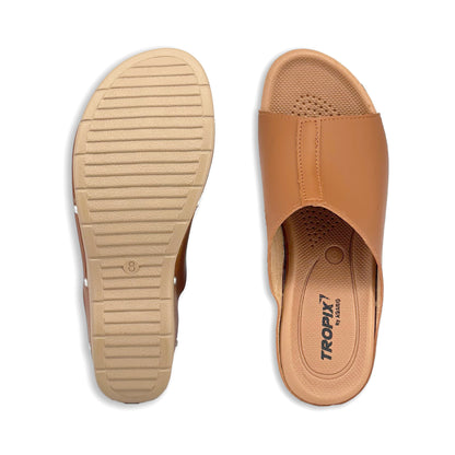 ABARO TROPIX WDL644B1 Women Wedges Comfort PU Leather Women Wedges/Kasut Perempuan/Sandal Perempuan/Kasut Wanita