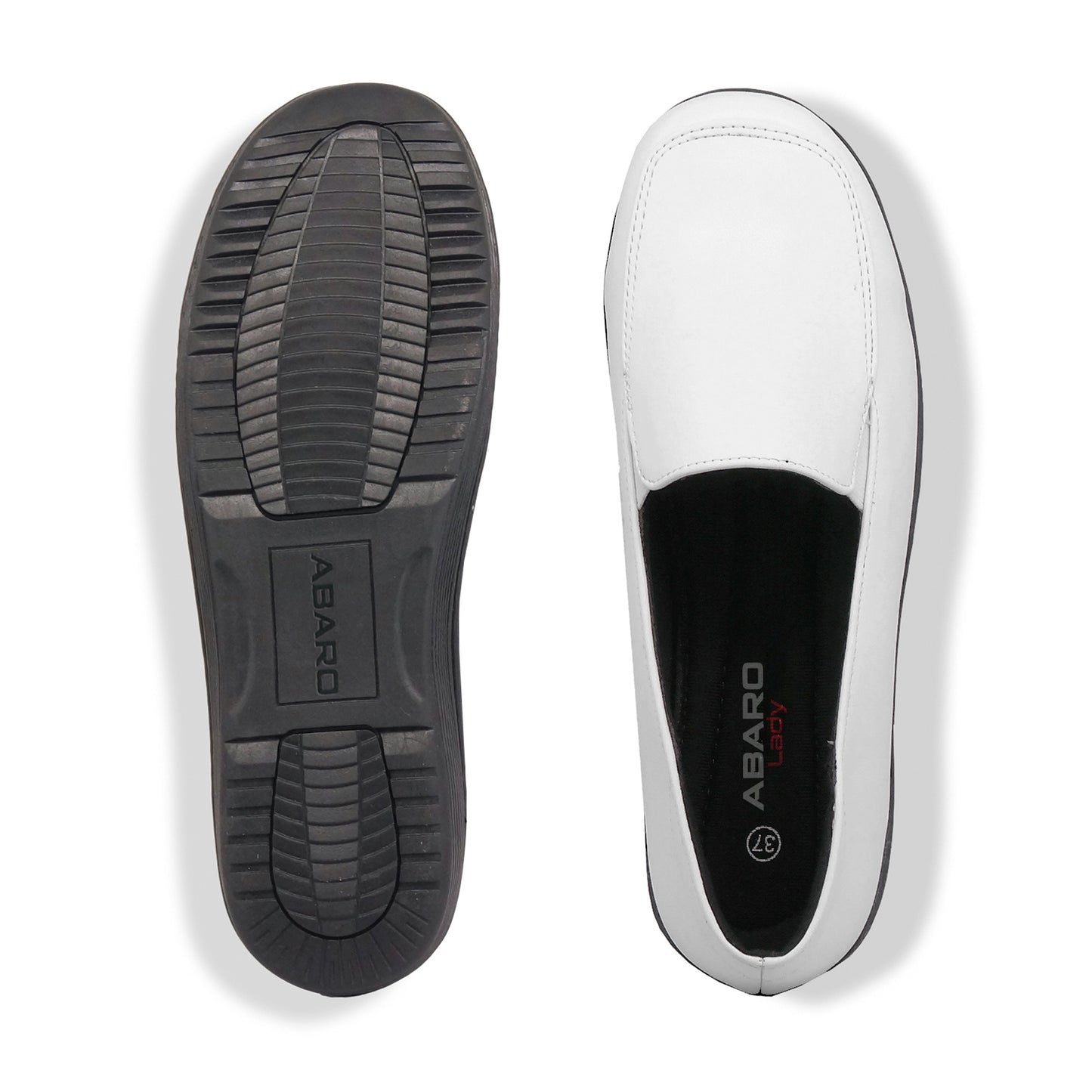 ABARO Lady Comfy FMA627S4 Women Formal Shoes Faux Leather Nurse White Shoes/Kasut Formal/Kasut Perempuan