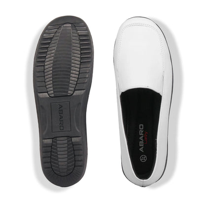 ABARO Lady Comfy FMA627S4 Women Formal Shoes Faux Leather Nurse White Shoes/Kasut Formal/Kasut Perempuan