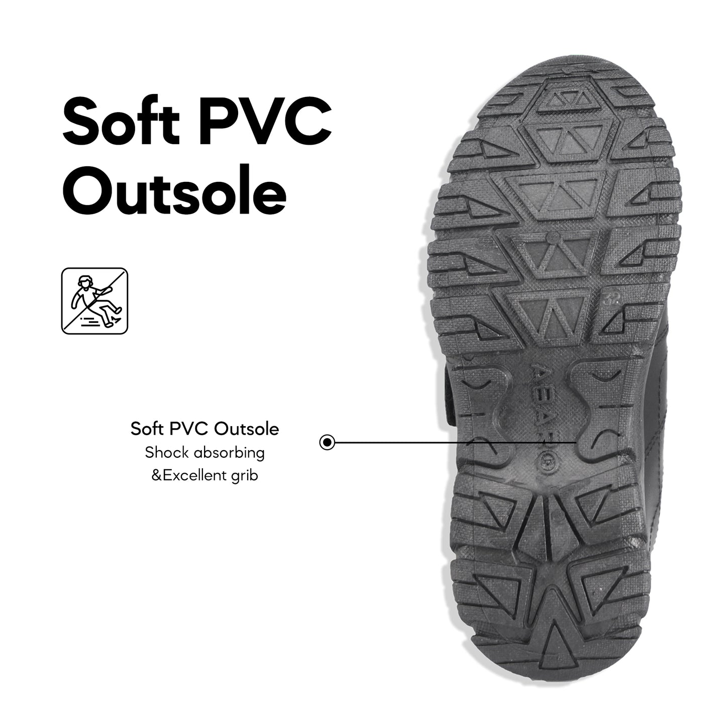 ABARO 2323N Anti-Bacterial School Shoes Black/Name Your Shoes/Super Comfy/Kasut Sekolah Hitam