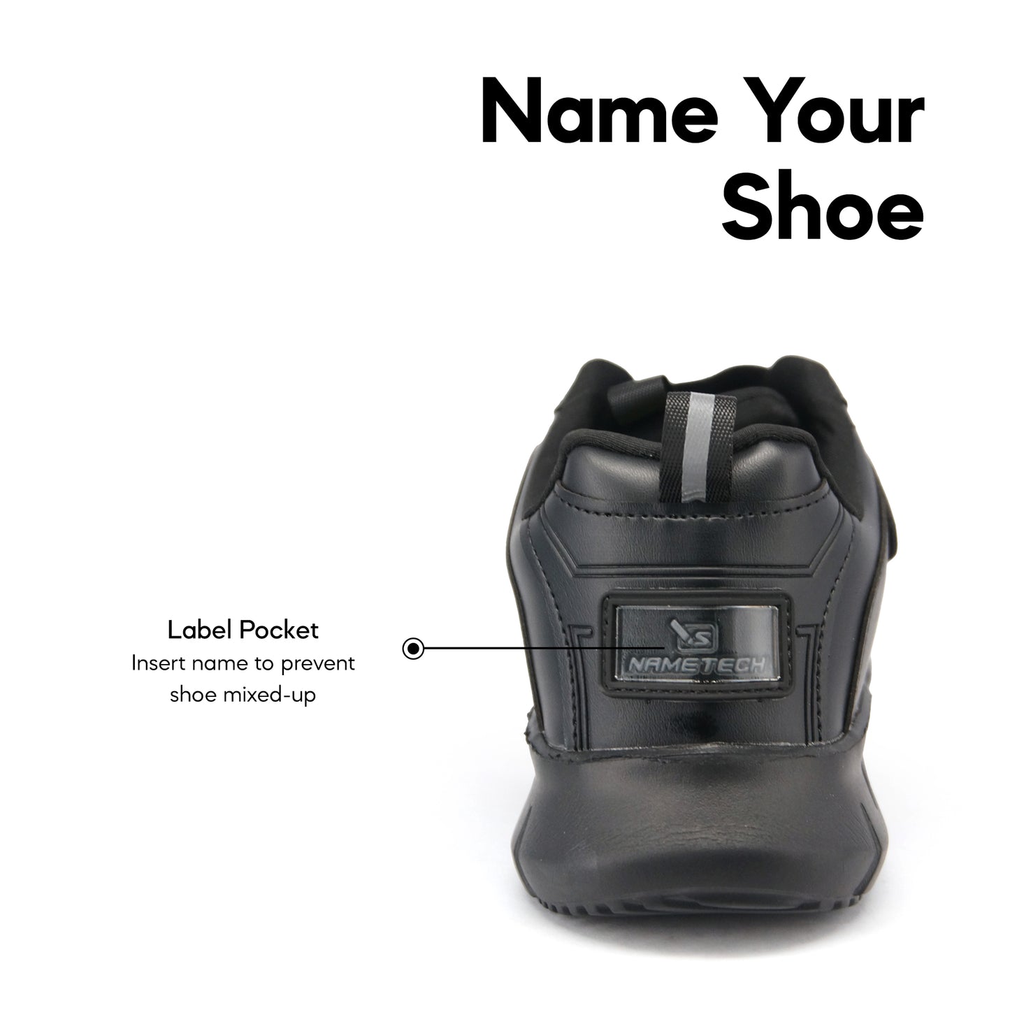 ABARO 2808N Ultra Light Sneaker/School Shoes Black/Name Your Shoes/Super Comfy/Kasut Sekolah Hitam