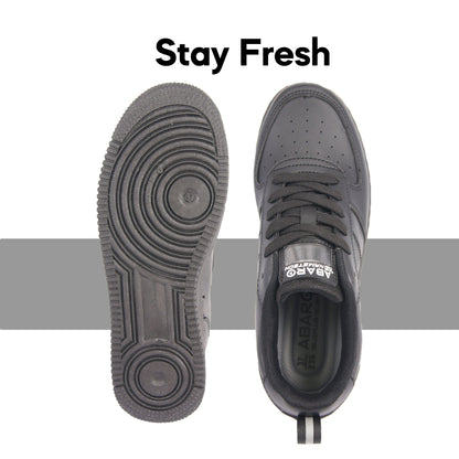 ABARO Name Tech Secondary School Shoes - Black 7672N