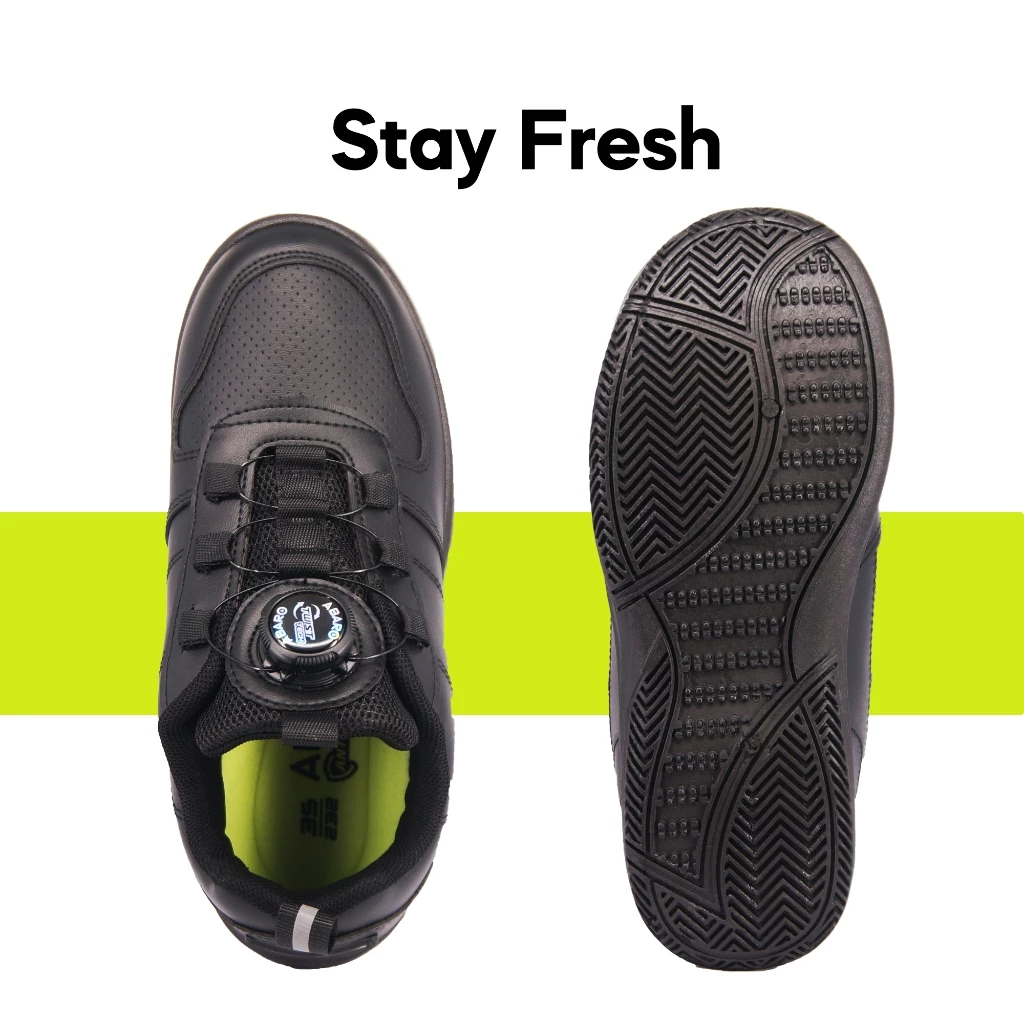 ABARO T2382N TwistTech + NameTech School Shoes/Kasut Unisex/Kasut Tulis Nama