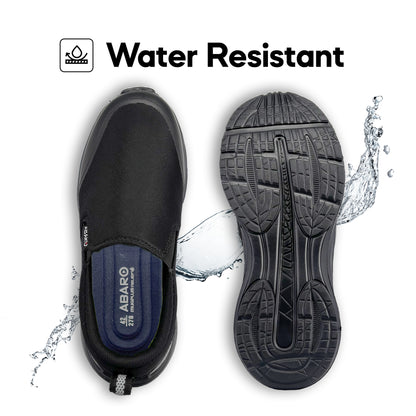 Abaro DryTech W7883 Water Resistant Canvas Shoe/Kasut Kalis Air /School Shoes/Kasut Sekolah Hitam
