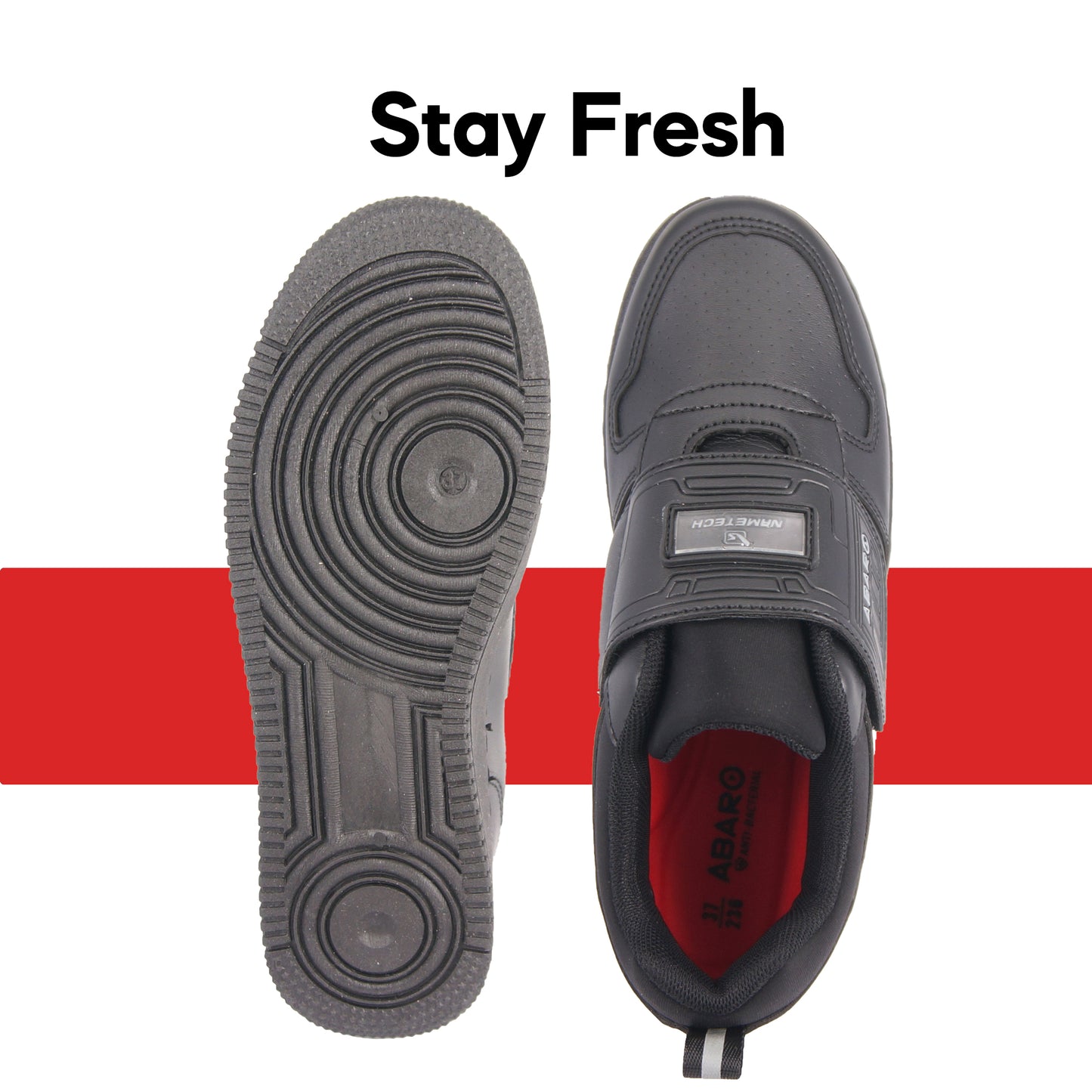 ABARO NameTech Shoes 2671N Sneakers Men/Secondary school/School Shoes/Kasut Sekolah Hitam/Kasut Unsex