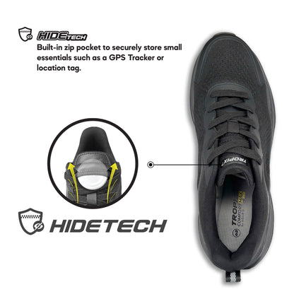 ABARO HideTech SPA7101AH1H Hidden GPS Pocket TROPIX Unisex Sneakers Super Light Running Shoes/Kasut Sukan