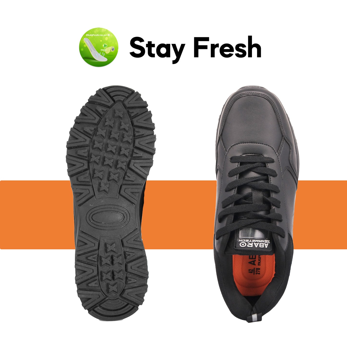 [ONLINE EXCLUSIVE] 2825N ABARO NameTech Ultralight Unisex School Shoes Mugplus Relief