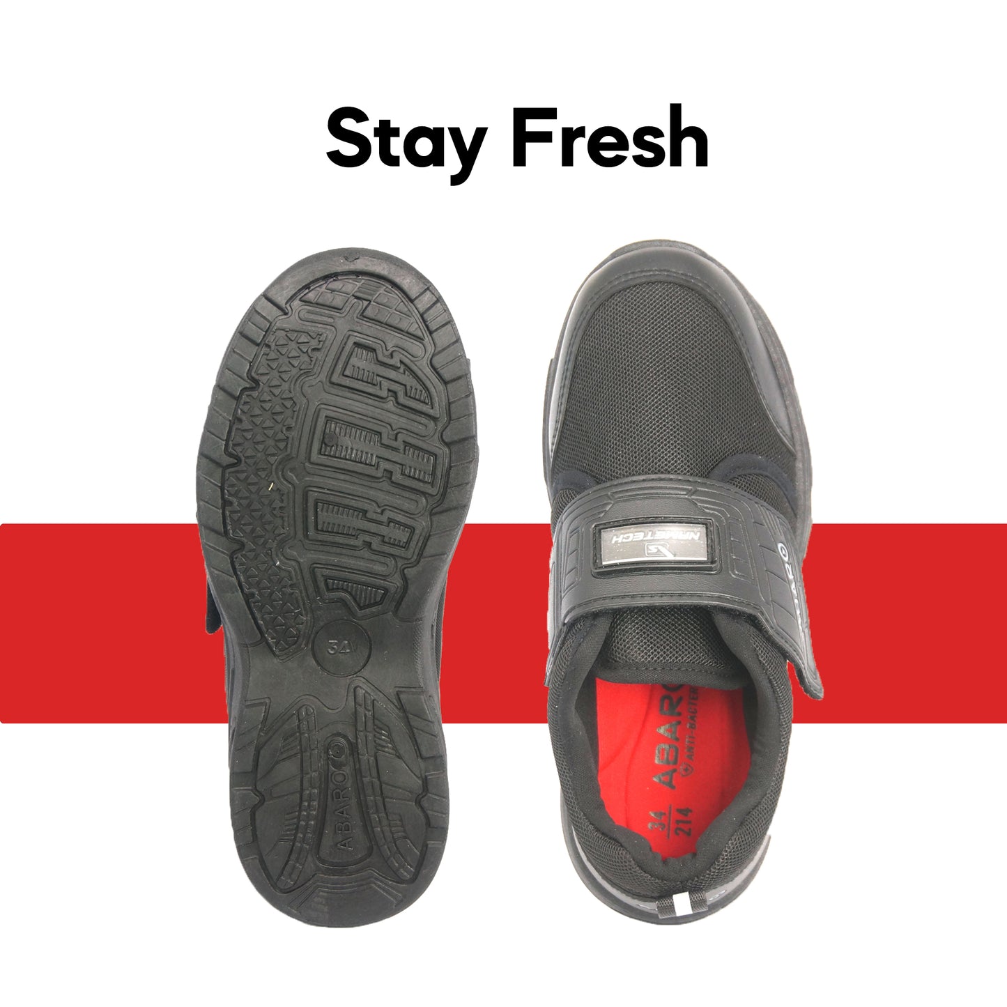 ABARO 2362N NameTech School Shoes/Kasut Unisex/Kasut Tulis Nama