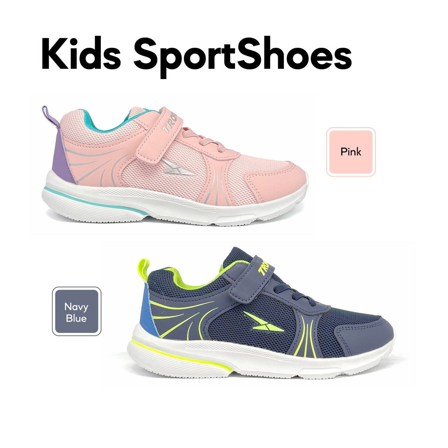 ABARO Kids Sport Shoes SPA5108Q1 Super Light Tropix Kids Sneaker/Running Shoes/Kasut Sukan Kanak Kanak