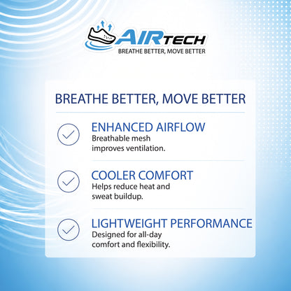 ABARO A2862N NEW AirTech School Shoes + NameTech School Shoes | Breathable Lightweight Kasut Sekolah Unisex | NameTech