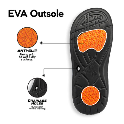 ABARO Tropix Anti-Slip ESA785Q1 Super Light Comfy Soft EVA Unisex Slipper/Sandal Lelaki