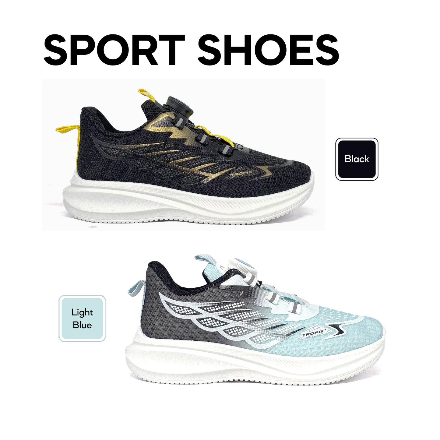 ABARO TwistTech Kids Sport Shoe SPA5105AH1T Tropix Kids Sneaker /Running Shoes/Kasut Sukan