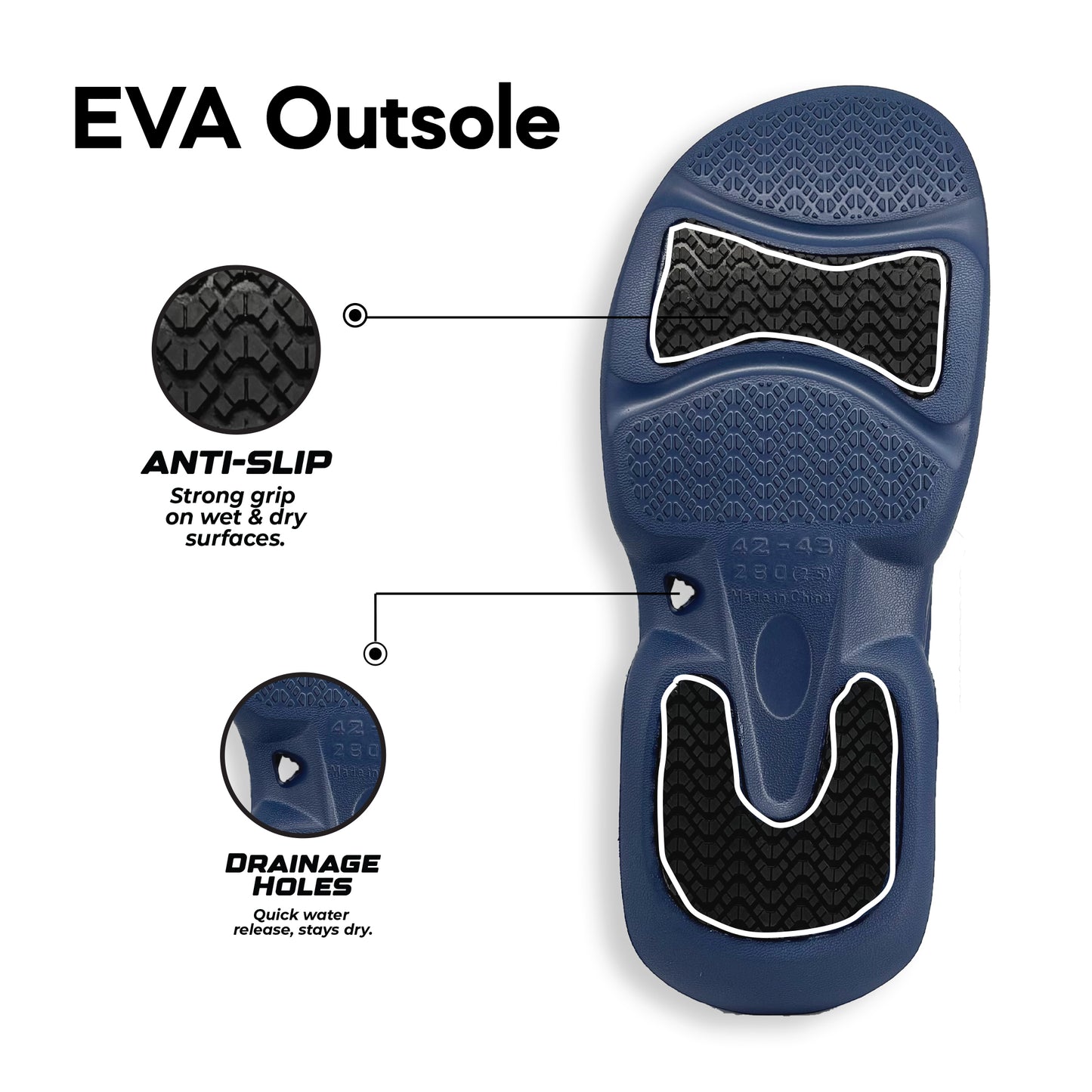 ABARO Tropix Anti-Slip ESA785R1 Super Light Comfy Soft EVA Unisex Slipper/Sandal Lelaki