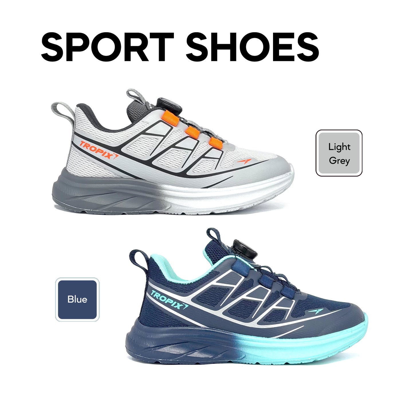 ABARO TwistTech Kids Sport Shoe SPA591AP1 Tropix Kids Sneaker /Running Shoes/Kasut Sukan