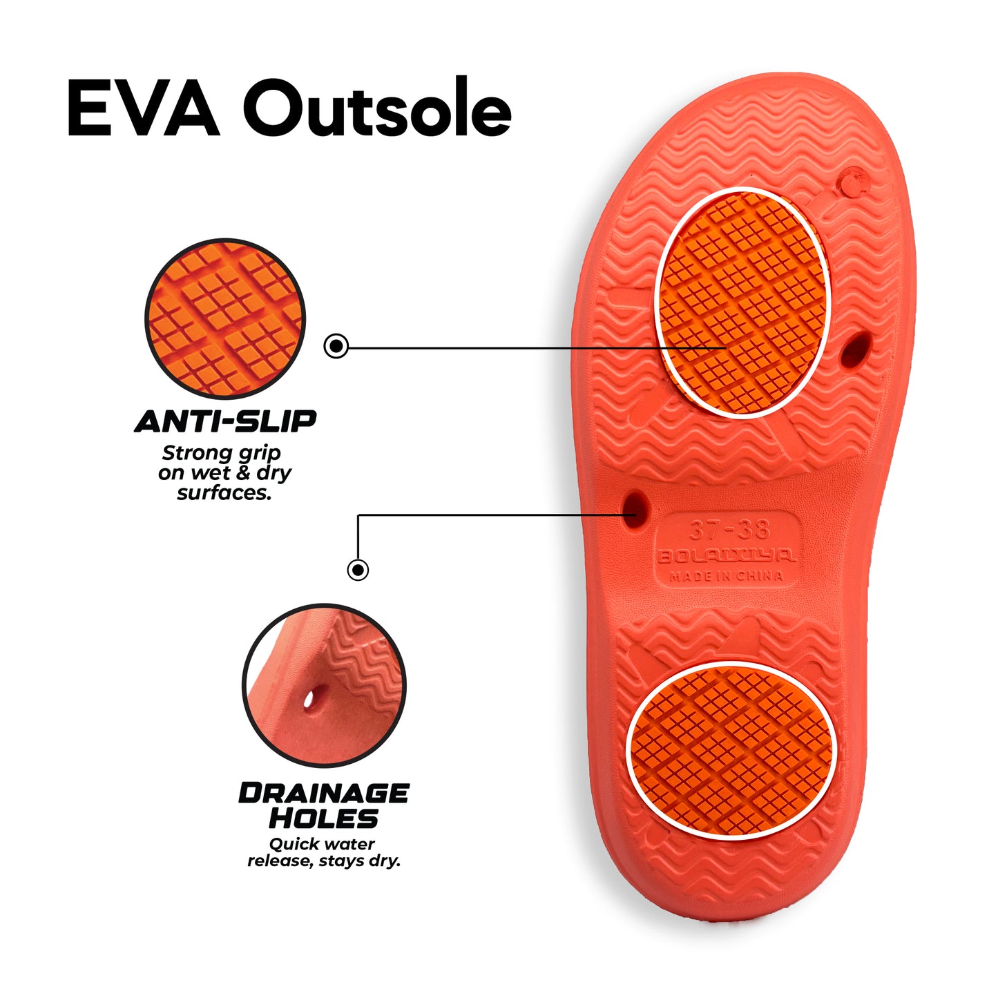 ABARO Tropix Anti-Slip ESA685E1 Super Light Comfy Soft EVA Unisex Slipper/Sandal Perempuan