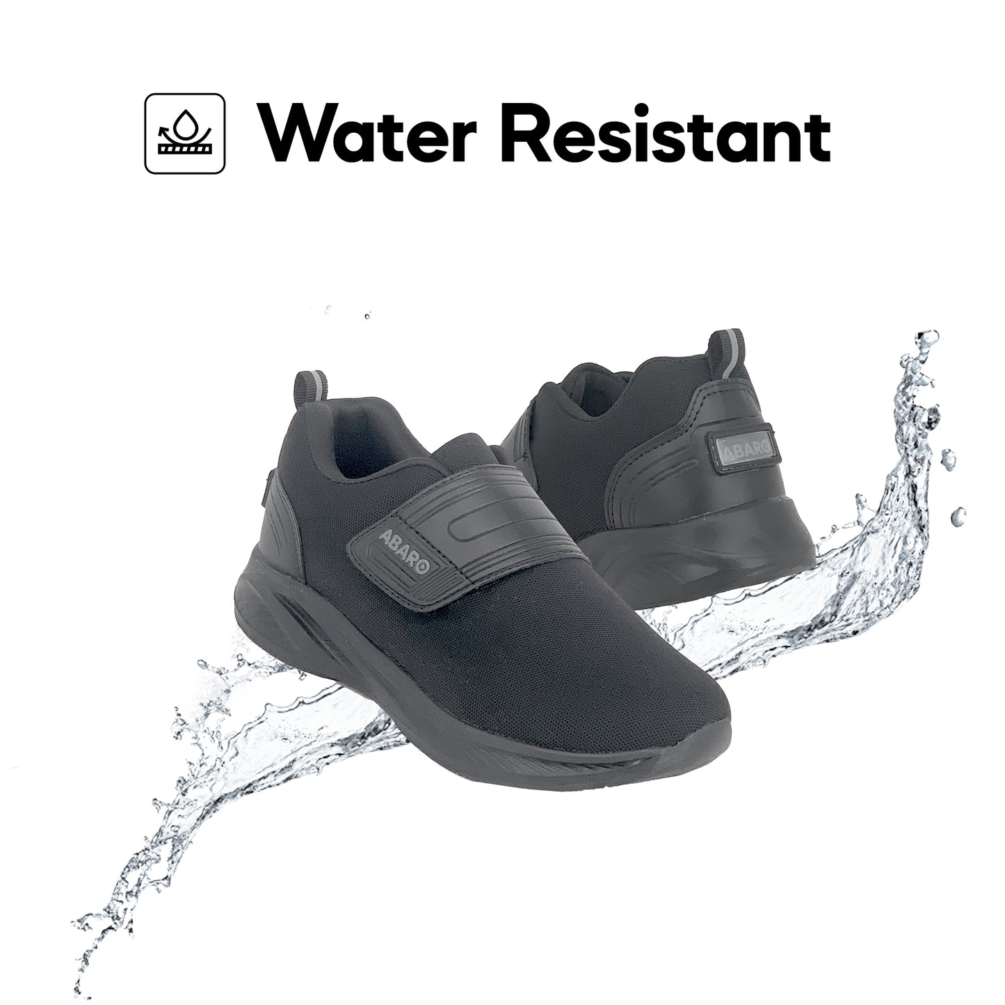 ABARO W2881N DryTech + NameTech School Shoes/Kasut Sekolah Kalis Air/Kasut Unisex/Kasut Tulis Nama