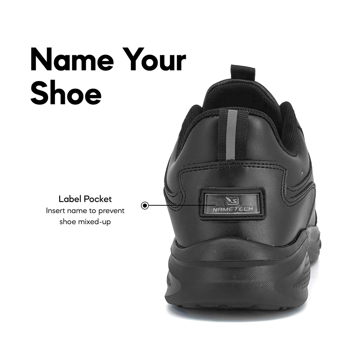 ABARO T2856N TwistTech + NameTech Unisex School Shoes | Kasut Sekolah | Kasut Tulis Nama