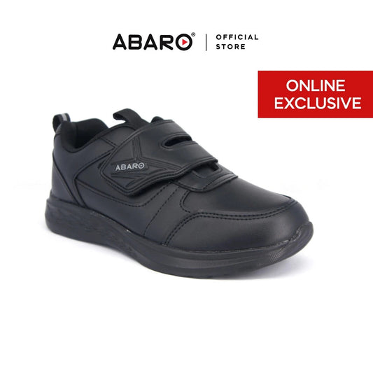 [Online Exclusive] ABARO 992808 Ultralight Unisex School Shoes/Anti-Bacterial/Kasut Sekolah Hitam