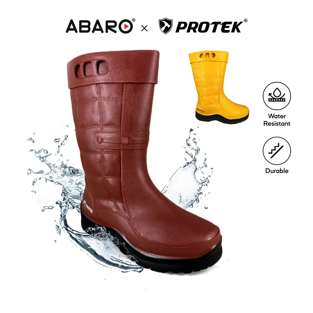 PROTEK Unisex PT8 Mid-Calf Rain Boots Waterproof & Anti-Slip Garden Boots/Kasut Hujan/Kasut Kebun/Rubber Boots ??/??