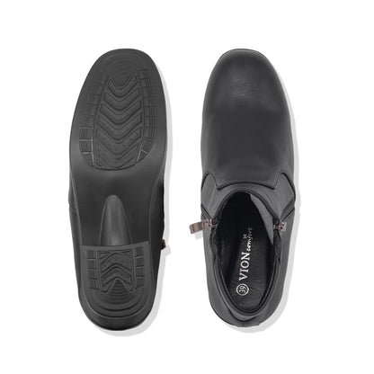 PROTEK Faux Leather FBA627E1 Comfort Women Ankle Boots/Kasut Kulit Pejabat/Kasut Matte/Kasut Kilat/Kasut Potong Polis