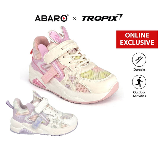 [ONLINE EXCLUSIVE] ABARO Kids Sport Shoes 99SPA5107AJ4 Super Light Tropix/Running Shoes/Kasut Sukan Kanak Kanak