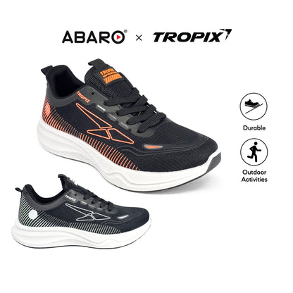 ABARO SPA7109H1 Black super-light running sneaker — view 1